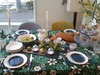 ボタニカル柄で春のテーブル